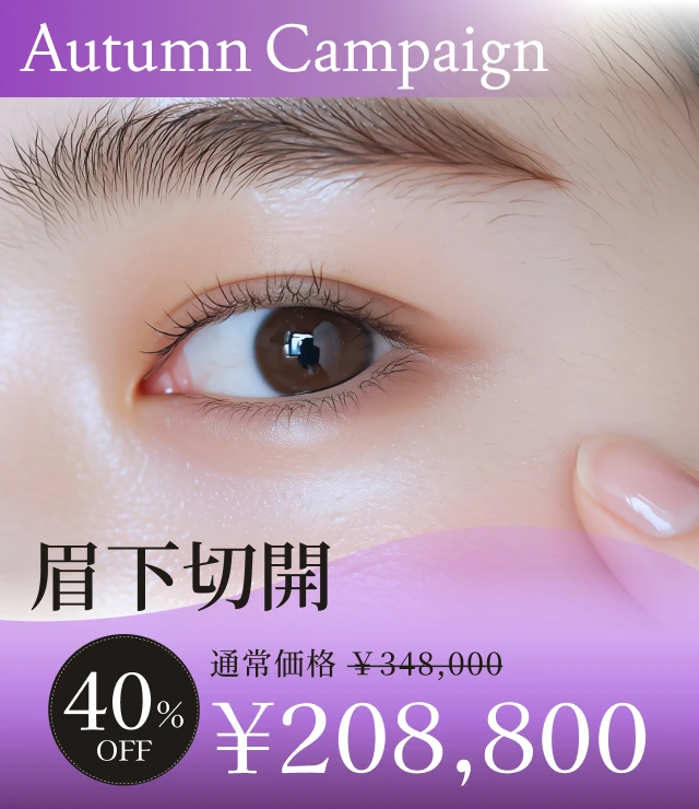 【眉下切開】Autumn Campaign
